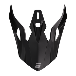 Shot Lasten Pulse Solid 2.0 -Kypärän Lippa, Musta Matta