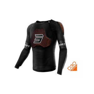 Shot Race D3O -Suojatakki, Musta, Aikuiset, S