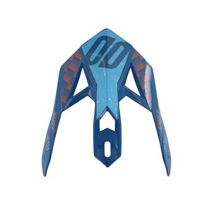 Shot Lite Rush 2020 -Kypärän Lippa, Sini-Oranssi Kiiltävä