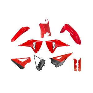 Rtech Plastic Kit, Revolution, BLACK RED, Honda 25 CRF450R, 26 CRF450R, 25-26 CRF250R