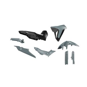 Rtech Plastic Kit Revolution, BLACK GREY, Honda 23-25 XL750 TRANSALP