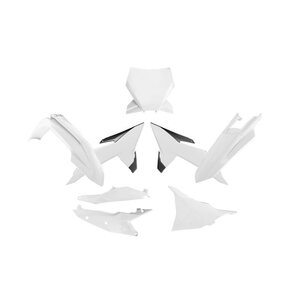 Rtech Plastic Kit, WHITE, KTM 25 450 SX-F, 25-26 250 SX, 25 250 SX-F, 25 350 SX-F, 25 125 SX/150 SX/300 SX
