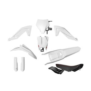 Rtech Muovisarja + Satula, Musta-Valko, Talaria Sting