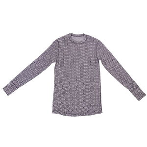 Svala Merino Design O-neck Paita Jacquard musta/valkoinen