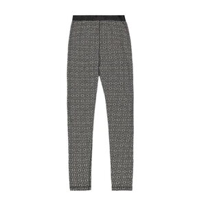 Svala Merino Design Housut Jacquard musta/valkoinen
