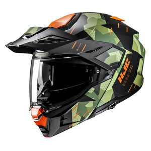 HJC Helmet i80 Roki Black/Green/Orange MC47SF