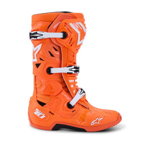 Alpinestars Ajosaapas Vented Tech 10 Fluo Oranssi/Valkoinen