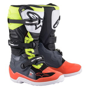 Alpinestars Ajosaapas Tech 7s Nuorten Harmaa/Punainen/Kelt Fluo