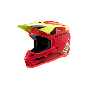 Alpinestars Helmet SM3 Youth Fray Red/Yellow Fluo/Black