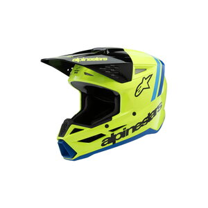Alpinestars Helmet SM3 Youth Radium Yellow Fluo/Black/Blue