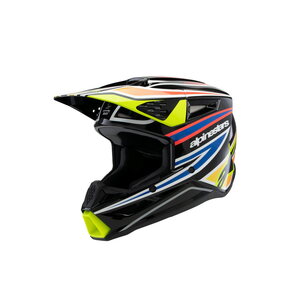 Alpinestars Helmet SM3 Youth Wurx Black/Yellow FL/Blue