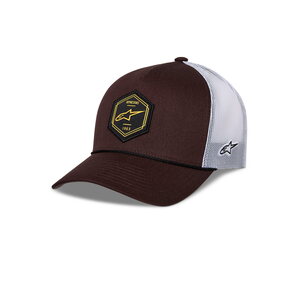 Alpinestars Lippis Hexeon Trucker Snapback Brown/Valkoinen One Size