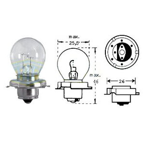 Forte Polttimo 12v 15w P26s