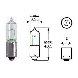 Forte Polttimo 12v 21w Bay 9s H21W minihalogeeni