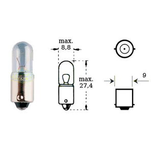 Forte Polttimo 12v 4w Ba 9s