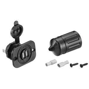Easterner USB pistoke kahdelle liittimelle 12V-24V
