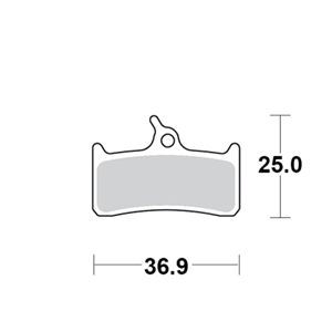 Moto-Master Motomaster Brake pad bicycle Organic: Shimano XT BR-M755 Grimeca System