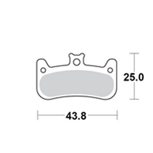 Moto-Master Motomaster Brake pad bicycle Organic: Formula Cura 4
