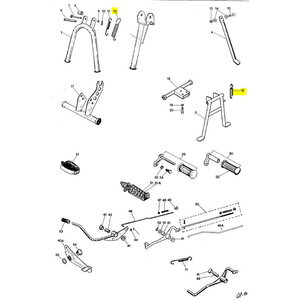 Forte Side stand spring, Tunturi