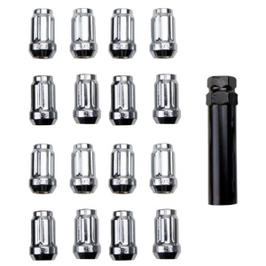 Bronco ITP Lug nut set 12 x 1.50mm 60° taper chrome incl. socket 20pcs