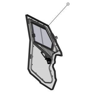 DKF DFK Door assembly Left Polaris RZR XP 1000 Turbo 2019-2023