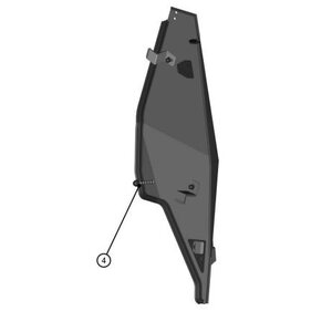 DKF DFK Left Door Base Polaris RZR XP 1000 Turbo 2019-2023