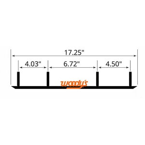 Woody's Woodys Trail Hardweld 6" 60° Runners C&A Pro