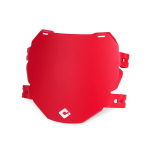 ODI DH E-MTB Number Plate for use with Triple-Crown Forks - Red