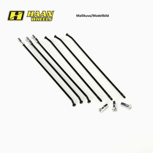 Haan Wheels Haan pinnasarja 19" 36kpl kirkkaat pinnat/siniset nipat