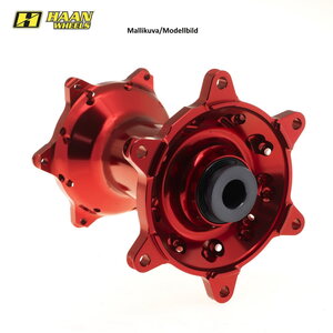 Haan Wheels Haan hub CRF450R 13-.. CRF250R 14-.. red rear