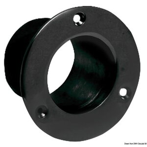 Osculati Bush to joint pipe black plastic