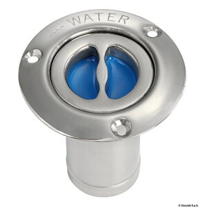 Osculati WATER deck plug polished SS straight 80 mm