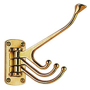 Osculati 4-hook coat hanger chromed brass