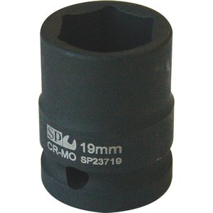 SP Tools SOCKET IMPACT 1/2" DR 6PT METRIC 19MM