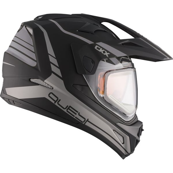 CKX Helmet QUEST RSV Straightline with electric visor Matt grey M