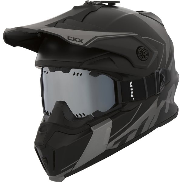CKX Helmet Titan Cliff Grey with goggle 2XL