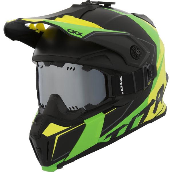 CKX Helmet Titan Cliff Yellow/Green with goggle S