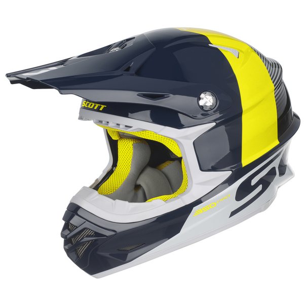 Scott Helmet 350 Pro Track ECE blue/white M