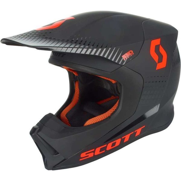 Scott Helmet 550 Hatch ECE black/orange S