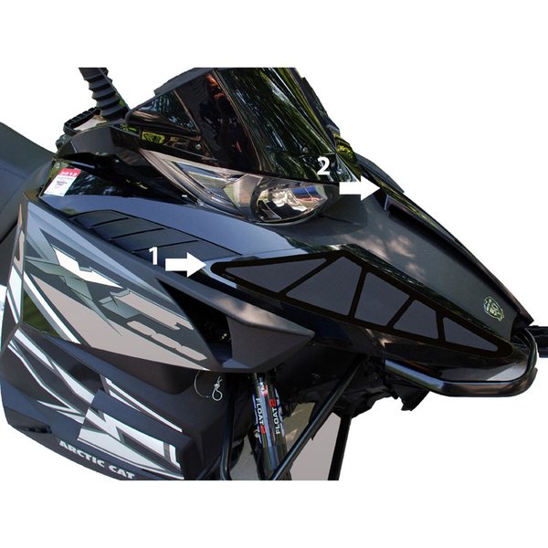 Straightline Performance SPI Frogskinz 2012-14 Arctic Cat F/XF/ M Hood Screen Vent Kit (2pc)