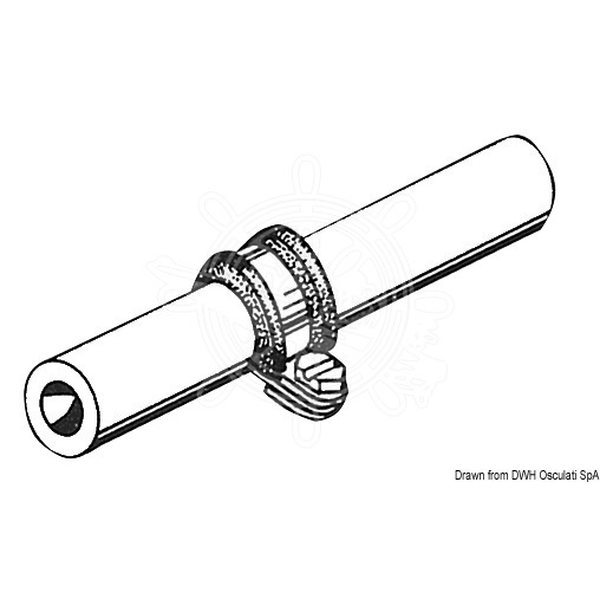 Osculati Letkunkiristin kumisuojattu 10 mm, 10 kpl/pakk