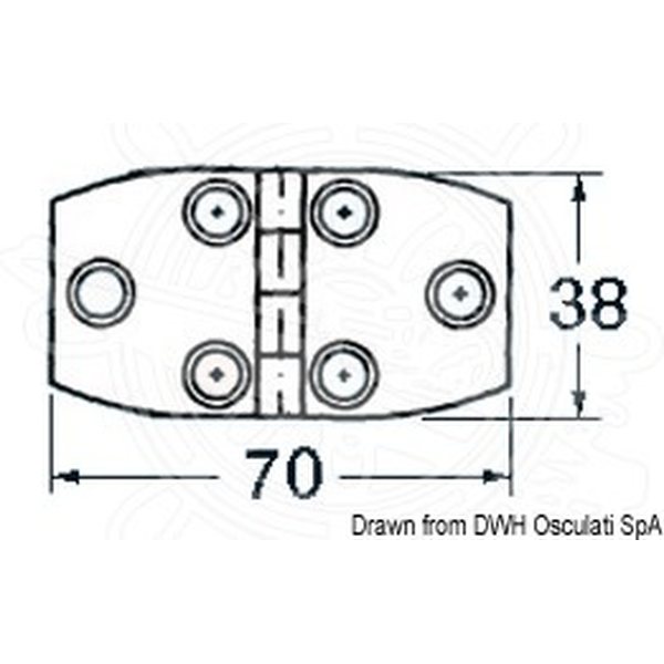 Osculati S.S Sarana 70x38mm