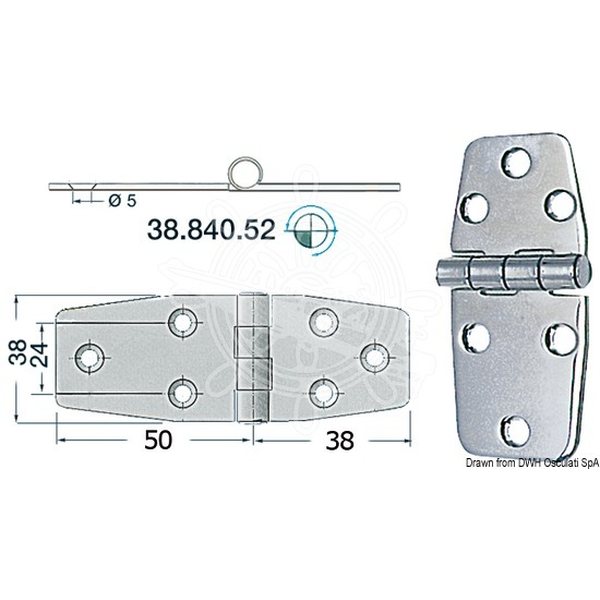 Osculati S.S Sarana 88x38 mm