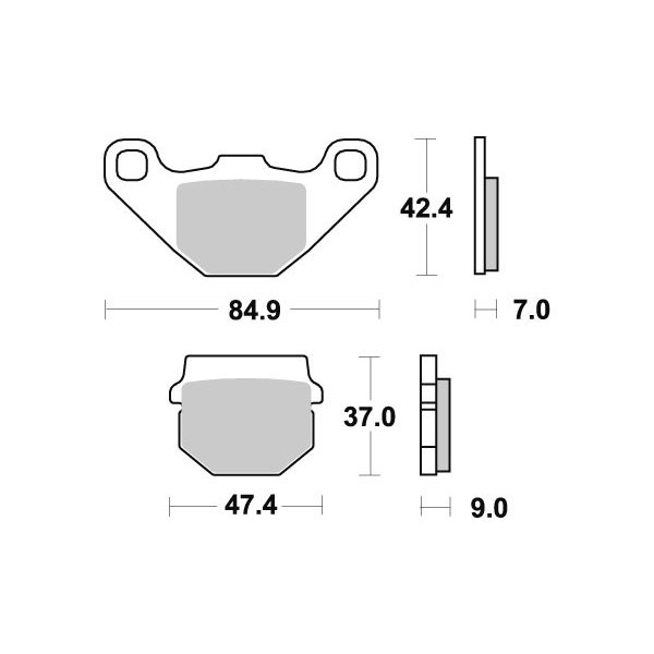 SBS Brakepads HM Scooter