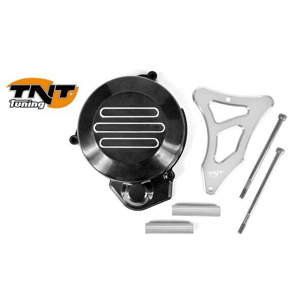 TNT-tuning Magneeton- & ratassuoja, Musta/Hopea, Derbi Senda <-05