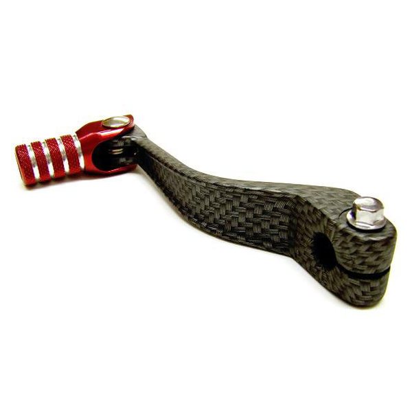 Tec-X Gear pedal, Carbon-style/Red, Derbi Senda