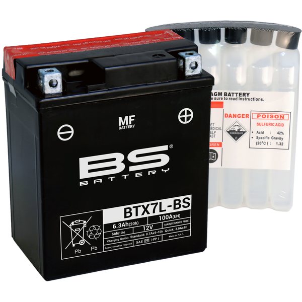 BS Battery BTX7L-BS MF (cp) Maintenance Free