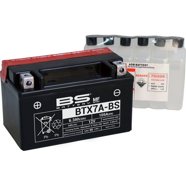BS Battery BTX7A-BS MF (cp) Maintenance Free