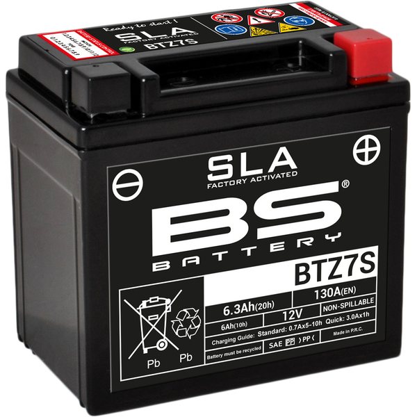 BS Battery BTZ7S (FA) SLA - Sealed & Activated