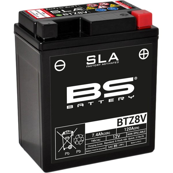 BS Battery BTZ8V (FA) SLA - Sealed & Activated